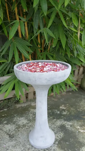 Artikelbild 2 des Artikels “Triest - Vogeltränke | Schale auf Ständer | 82 cm H “